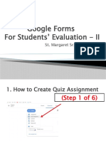 Google Forms Tutorial For Students' Evaluation - II