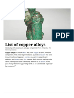 List of Copper Alloys - Wikiwand