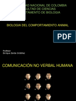 Biología del comportamiento animal: Comunicación no verbal humana