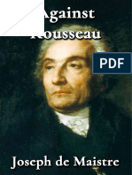 (Joseph de Maistre) Against Rousseau