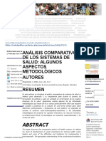 Análisis Comparativo de Los Sistemas de Salud - Algunos Aspectos Metodológicos - J. Yepes - Salud Pública de México