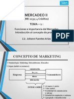 Funciones e importancia del Mercadeo (ME-1131