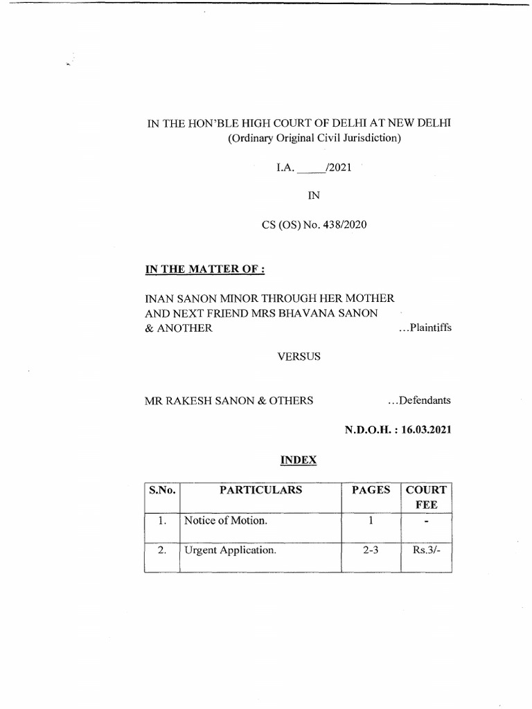 Application Under Order Xii Rule 6 Read With Order Vii Rule 11 and