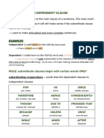 Dependent Clause