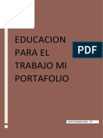 Educacion para El Trabajo Mi Portafolio