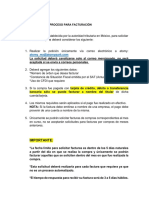 Proceso para Facturación