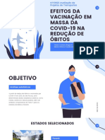 Análise estatística dos efeitos da vacinação em massa na redução de óbitos por COVID-19 nos estados do Paraná e Bahia em 2021