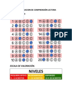 Clave de Evaluacion de Comprensión Lectora