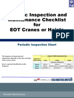 Periodic Inspection and Maintenance Checklist for EOT Cranes