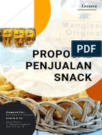 Proposal Penjualan Snack - Bernadus Ari Ferdian