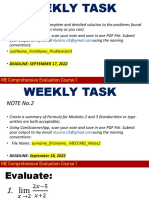 MECC481 - 3 - Differential and Integral Calculus WEEKLY TASK