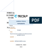 Informe Del Los Tipos de Rocas Que Se Originan en Los Diversos Procesos Geológicos Internos
