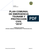 Plan Comunal Concón Protección Tsunami 2016