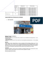 Características Técnicas de Letreros