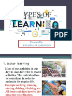 Types of Learning