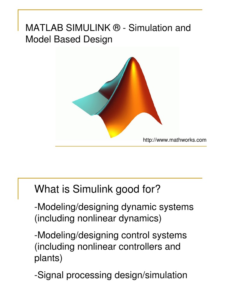 MATLAB SIMULINK ® - Simulation and Model Based Design | PDF