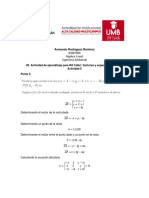 Vectores y espacios vectoriales: ecuación de plano