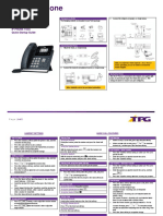 TPG BizPhone T42G Quick Startup Guide