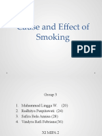 Cause and effect of smoking ppt