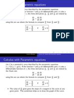 Calculus with Parametric Equations