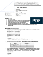 UTS STATISTIKA KPI D Semester V (NIM Genap)