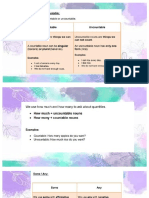 Countable and Uncountable Nouns