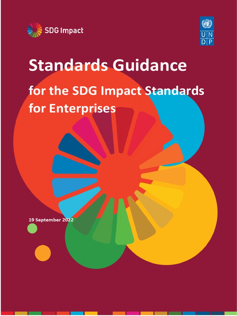 SDG Impact Standards Guidance for Enterprises | PDF | Sustainability | Risk