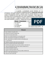 Escala de Ansiedade Social de Liebowitz (LSAS) 2