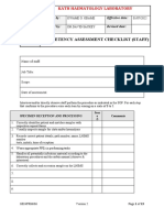 Haem Competency Assessment Checklist