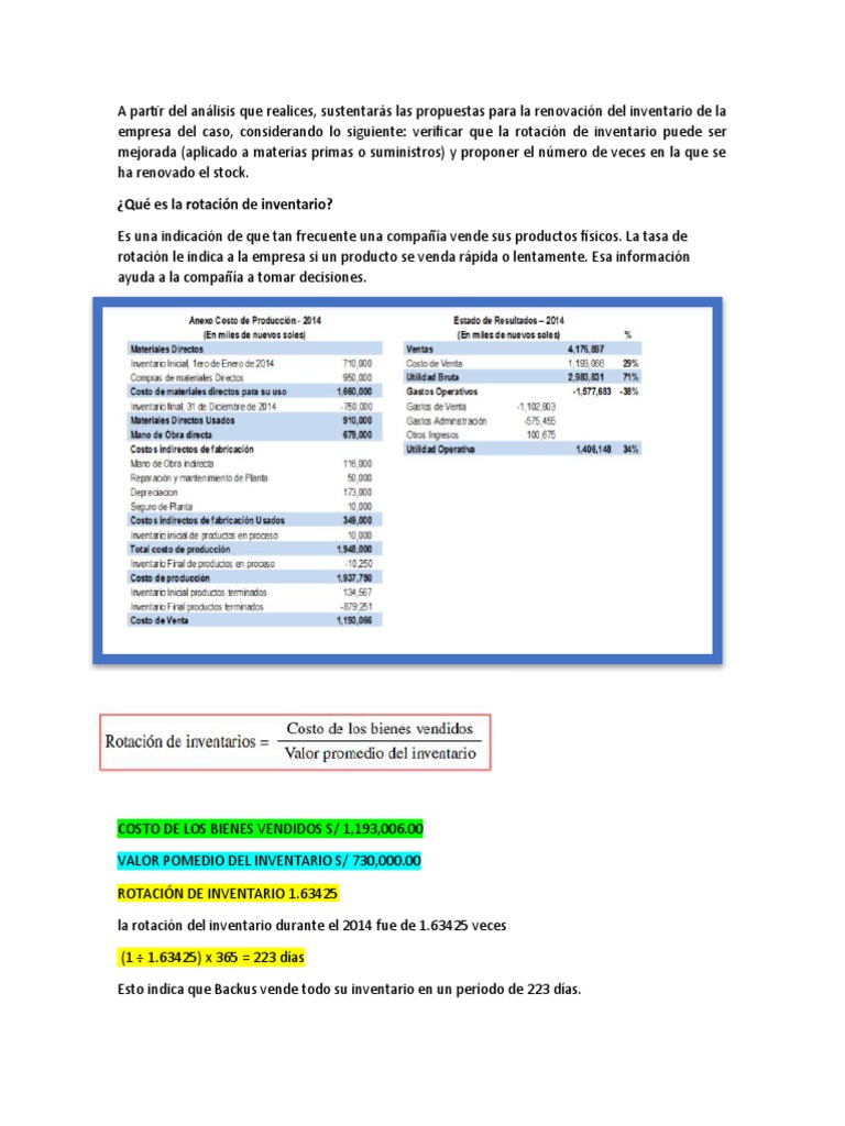 Costo de Los Bienes Vendidos PDF