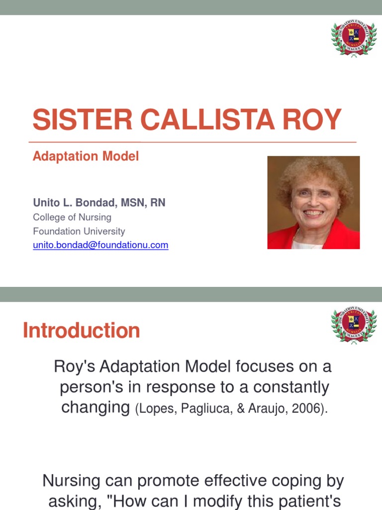 Callista Roy PDF Nursing Behavior