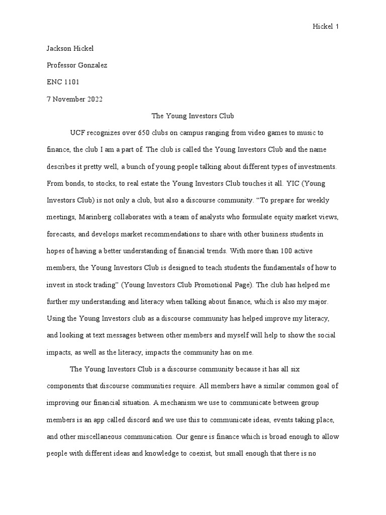 Major Assignment 2 Enc 1101 Download Free Pdf Investor Stocks