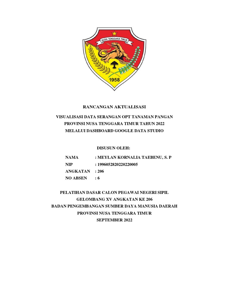 Visualisasi Data Serangan OPT NTT 2022 | PDF