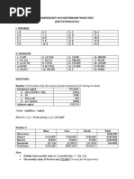 ANSWER KEY ON PARTNERSHIP MOCK TESTx