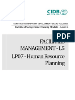 Facilities Management Training - Human Resource Planning