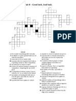 Unit 8 Good Luck Bad Luck Crossword Puzzle