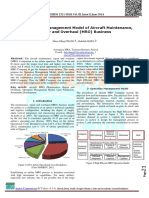 The Operation Management Model of Aircra