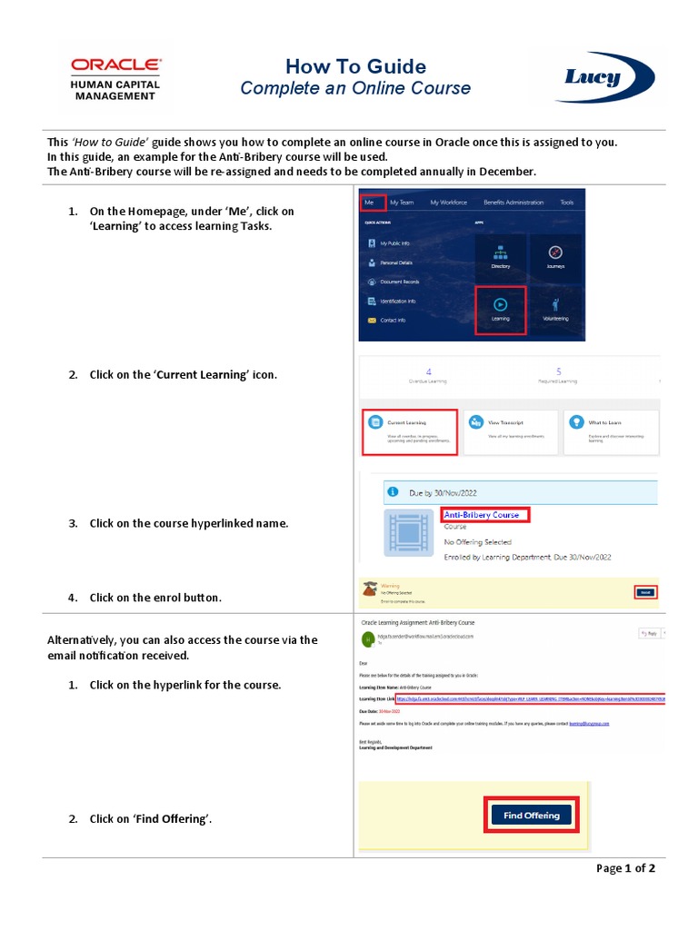 How To Guide Complete An Online Course | PDF