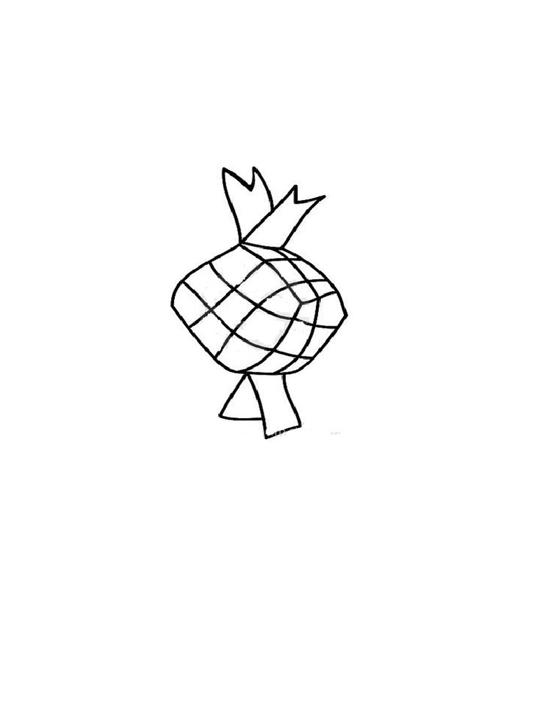 Mewarnai Gambar Ketupat | PDF
