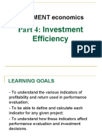 (IE) Chapter 4 - Investment Efficiency
