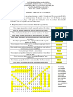 Atividade Do Caça Palavras Da Cabeça e Pescoço Respostas