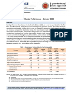 External Sector Performance 2022 October