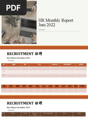 Monthly report