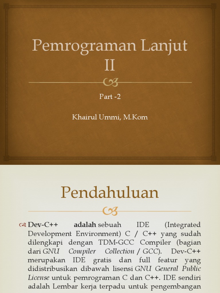 Panduan Lengkap Dev-C++ untuk C/C++ | PDF