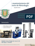 Plan de Mantenimiento Del Laboratorio de Metrología