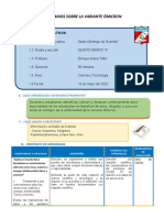 20 - 16 de Mayo Sesión de Aprendizaje