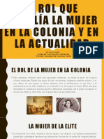 El Rol de La Mujer en La Colonia y en La Actualidad