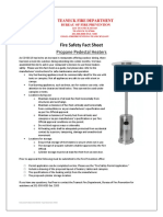 Fire Safety Fact Sheet - Propane Pedestal Heaters