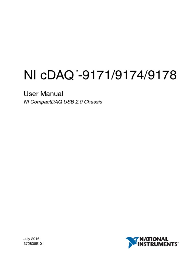 Ni Cdaq - 9171/9174/9178: User Manual | PDF | Electrostatic Discharge ...