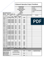 STC Network Operation Timesheet